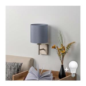 BRILAGI - LED Nástěnné svítidlo NUBILA 1xE27/60W/230V matný chrom/světle šedá EG32507+BG2454 obraz