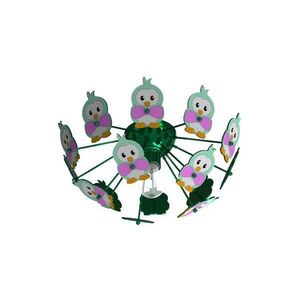 Eglo 95636 - Dětské stropní svítidlo VIKI 2 1xE27/60W/230V zelená 95636 obraz