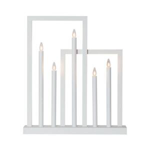 Eglo 410951 - Vánoční svícen FRAME 5xE10/3W/230V bílá 410951 obraz