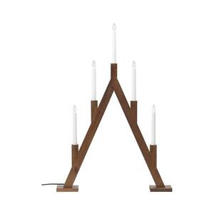 Markslöjd 706471 - Vánoční svícen BJURFORS 5xE10/3W/230V borovice/hnědá 706471 obraz