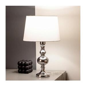 BRILAGI - Stolní lampa CERIA 1xE27/60W/230V pr. 30 cm lesklý chrom/bílá 1xEG49199+1xEG781035 obraz