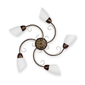 BRILAGI - Stropní svítidlo VINE 5xE27/40W/230V pr. 75 cm patina/mosaz BRHE-2026C001/5 obraz
