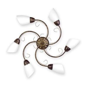BRILAGI - Stropní svítidlo VINE 6xE27/40W/230V pr. 75 cm patina/mosaz BRHE-2026C001/6 obraz
