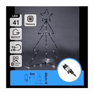 B.V. - LED Venkovní vánoční dekorace LED/3, 6W/230V 40 cm IP44 studená bílá B10303Q8Q obraz