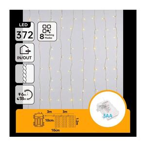 B.V. - LED Venkovní ván řetěz 372xLED/8 funkcí 3xAA 6x1, 2m IP44 teplá bílá B10303AFQC obraz