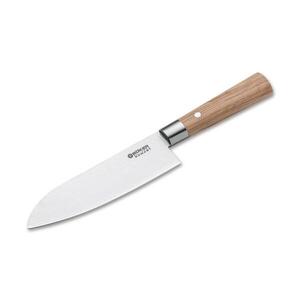 Böker - Damaškový kuchyňský nůž santoku DAMAST OLIVE 17, 2 cm olivové dřevo 130437DAM obraz