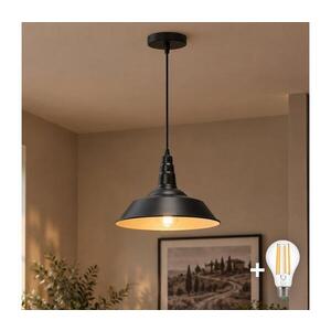 B.V. - LED Lustr na lanku 1xE27/60W/230V pr. 36 cm černá B10305MO9 obraz