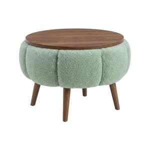 Konferenční stolek FELPO pr. 45 cm zelená/ořech 251BLS1229 obraz