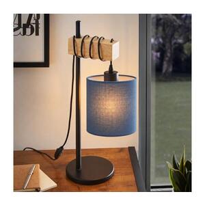 BRILAGI - Stolní lampa NUBILA 1xE27/40W/230V hnědá/černá/tmavě modrá EG780173+BG1575 obraz
