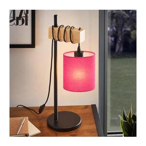 BRILAGI - Stolní lampa NUBILA 1xE27/40W/230V hnědá/černá/růžová EG780173+BG1577 obraz
