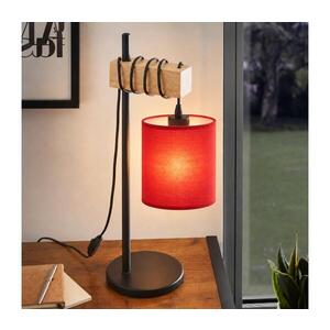 BRILAGI - Stolní lampa NUBILA 1xE27/40W/230V hnědá/černá/červená EG780173+BG1578 obraz