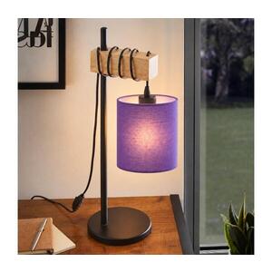 BRILAGI - Stolní lampa NUBILA 1xE27/40W/230V hnědá/černá/fialová EG780173+BG1580 obraz