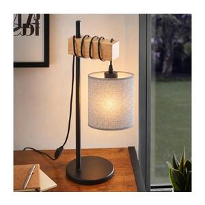 BRILAGI - Stolní lampa NUBILA 1xE27/40W/230V hnědá/černá/šedá EG780173+BG1582 obraz
