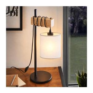BRILAGI - Stolní lampa NUBILA 1xE27/40W/230V hnědá/černá/bílá EG780173+BG1586 obraz