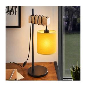 BRILAGI - Stolní lampa NUBILA 1xE27/40W/230V hnědá/černá/žlutá EG780173+BG2452 obraz