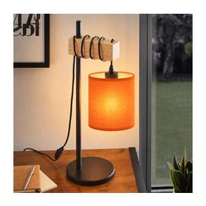 BRILAGI - Stolní lampa NUBILA 1xE27/40W/230V hnědá/černá/oranžová EG780173+BG2453 obraz