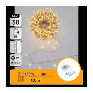B.V. - LED Vánoční řetěz 30xLED/3xAA 3, 3m teplá bílá B10303KR0 obraz