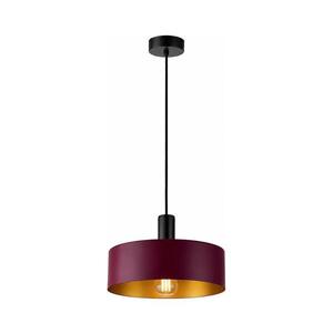 Keter Lighting Lustr na lanku HAKI 1xE27/60W/230V vínová/černá 3712 obraz