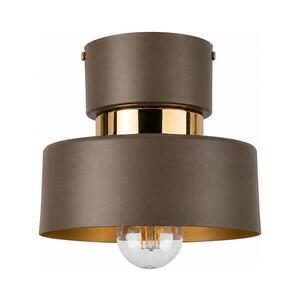 Keter Lighting Stropní svítidlo IGNIA 1xE27/60W/230V hnědá/zlatá 3729 obraz