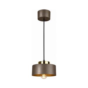 Keter Lighting Lustr na lanku IGNIA 1xE27/60W/230V hnědá/zlatá 3731 obraz