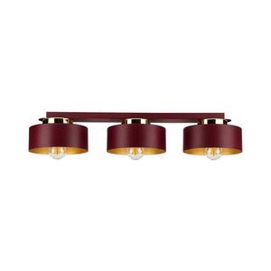 Keter Lighting Stropní svítidlo IGNIA 3xE27/60W/230V vínová/zlatá 3735 obraz