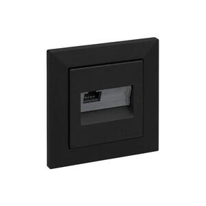 Legrand - Ethernetová zásuvka RJ45 s rámečkem SUNO černá LR0076+LR0068 obraz