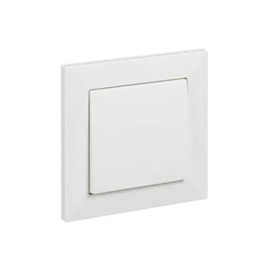 Legrand - Jednopólové tlačítko č. 1/0 s rámečkem SUNO bílá LR0092+LR0089 obraz