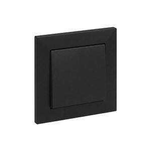 Legrand - Jednopólové tlačítko č. 1/0 s rámečkem SUNO černá LR0076+LR0073 obraz