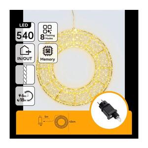 B.V. - LED Venkovní ván dekorace 540xLED/6W/230V IP44 teplá bílá 45 cm kruh B10303ADNX obraz