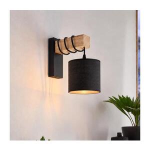 BRILAGI - Nástěnné svítidlo NUBILA 1xE27/60W/230V hnědá/černá EG44078+BG1581 obraz