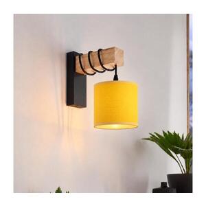 BRILAGI - Nástěnné svítidlo NUBILA 1xE27/60W/230V hnědá/černá/žlutá EG44078+BG2452 obraz