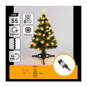 B.V. - LED Venkovní vánoční stromek 55xLED/8 funkcí 0, 6 m IP44 teplá bílá B10303Y39 obraz