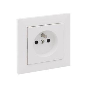 Legrand - Zásuvka domovní s rámečkem SUNO 250V bílá LR0092+LR0081 obraz