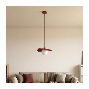 EMIBIG Lustr na lanku FLORA 1xG9/8W/230V červená 1761/1 obraz