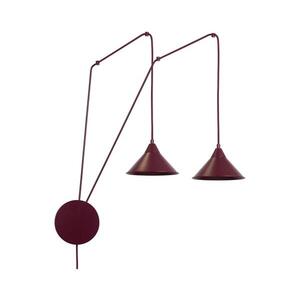 EMIBIG Lustr na lanku ABRAMO 2xE27/15W/230V červená 1787/2 obraz