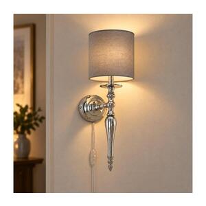 BRILAGI - Nástěnná lampa NUBILA 1xE27/60W/230V lesklý chrom/antracit 1xEG78317+1xBG1574 obraz