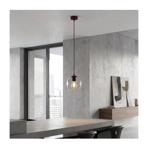 EMIBIG Lustr na lanku COSMO 1xE14/10W/230V pr. 14 cm červená/čirá 1788/1 obraz
