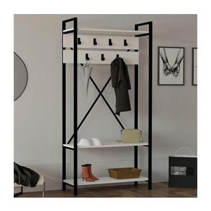 Předsíňová stěna 180x90 cm bílá/černá 835PUQ4007 obraz