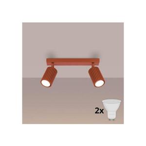 BRILAGI - LED Bodové svítidlo CRESTO 2xGU10/10W/230V oranžová BR.1637 obraz