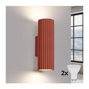 BRILAGI - LED Nástěnné svítidlo CRESTO 2xGU10/10W/230V 20 cm oranžová BR.1655 obraz