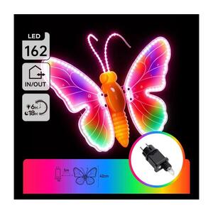 B.V. - LED Venkovní dekorace 162xLED 42 cm IP44 motýl/multicolor B10303AGGQ obraz