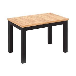 Rozkládací jídelní stůl DOO 120/160x75 cm dub craft/černá 5904804586553 obraz