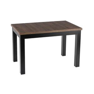 Rozkládací jídelní stůl DOO 120/160x75 cm makadamia/černá 5907433462922 obraz