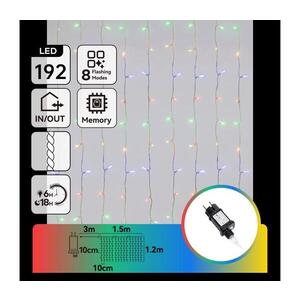 B.V. - LED Venkovní vánoční řetěz 192xLED/8 funkcí 4, 5x1, 2m IP44 multicolor B10303ABHI obraz