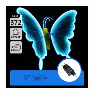 B.V. - LED Venkovní dekorace 372xLED 60 cm IP44 motýl/modrá B10303AGGJ obraz