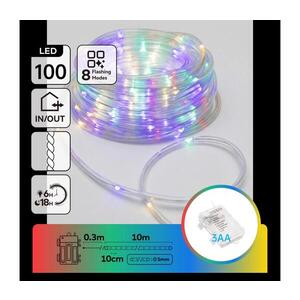 B.V. -LED Venkovní vánoční řetěz 100xLED/8 funkcí 3xAA 10, 3m IP44 multicolor B10303K8Y obraz