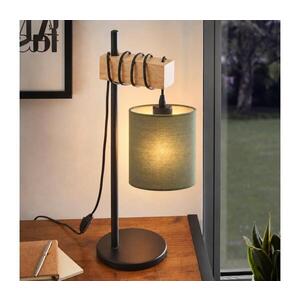 BRILAGI - Stolní lampa NUBILA 1xE27/40W/230V hnědá/černá/zelená EG780173+BG1576 obraz