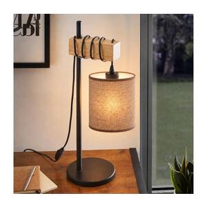 BRILAGI - Stolní lampa NUBILA 1xE27/40W/230V hnědá/černá EG780173+BG1583 obraz