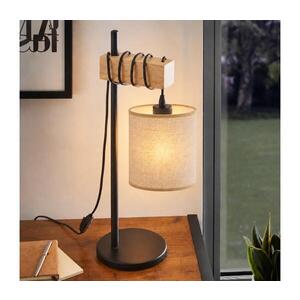 BRILAGI - Stolní lampa NUBILA 1xE27/40W/230V hnědá/černá/světle hnědá EG780173+BG1584 obraz