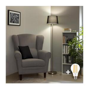 BRILAGI - LED Stojací lampa CERIA 1xE27/40W/230V pr. 30 cm černá/matný chrom SA2188+EG781038 obraz